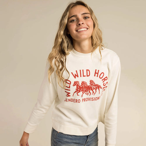 Sendero Provisions Co. | Wild Wild Horses Drop Shoulder Sweatshirt