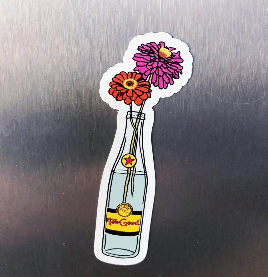 Mother of The Moon | Topo Chico Zinnia Magnet with paper backer