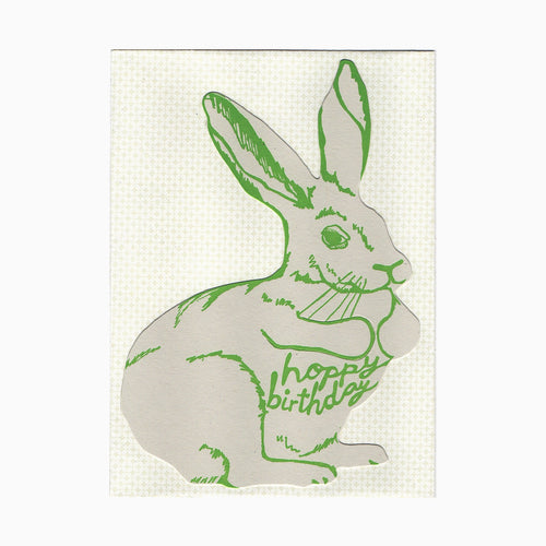 Blackbird Letterpress | Birthday Bunny Gift Card