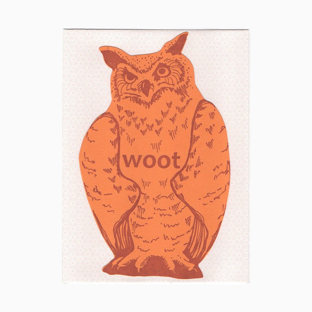Blackbird Letterpress | Woot Owl Gift Card