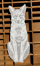 Load image into Gallery viewer, Blackbird Letterpress | Howl Yes Grey Fox Gift Card