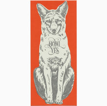 Load image into Gallery viewer, Blackbird Letterpress | Howl Yes Grey Fox Gift Card