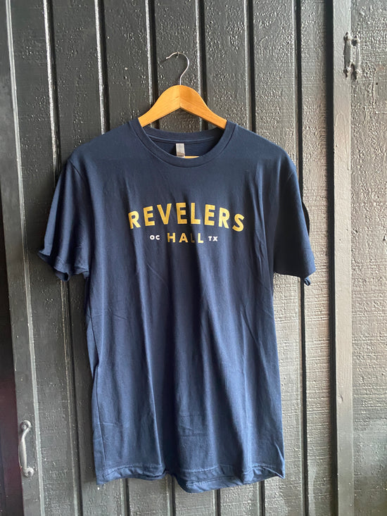 Revelers Hall | Navy & Gold Tee