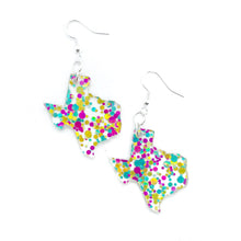 Load image into Gallery viewer, Made In Texas Co. | Fiesta Acrylic Texas Earrings