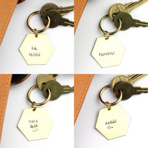 Peachtree Lane | Hand-Stamped Keychain