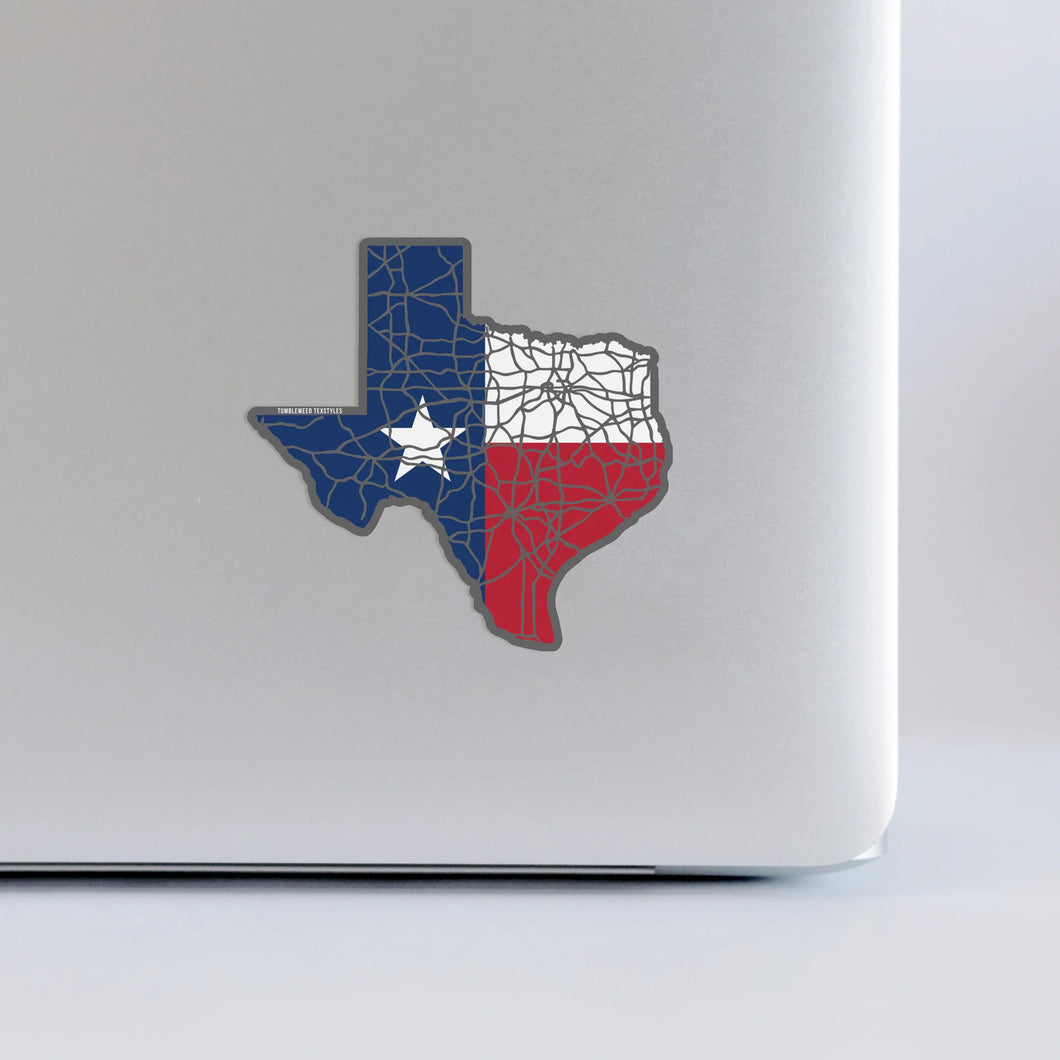 Tumbleweed TexStyles | Texas Flag Roadtrip Sticker