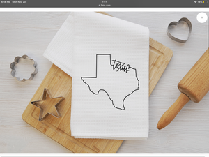 Texas Kitchen Towel Dish Towel Tea Towel