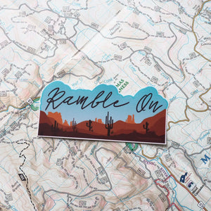 Ramble On Classic Rock Lyrics Nature Sticker