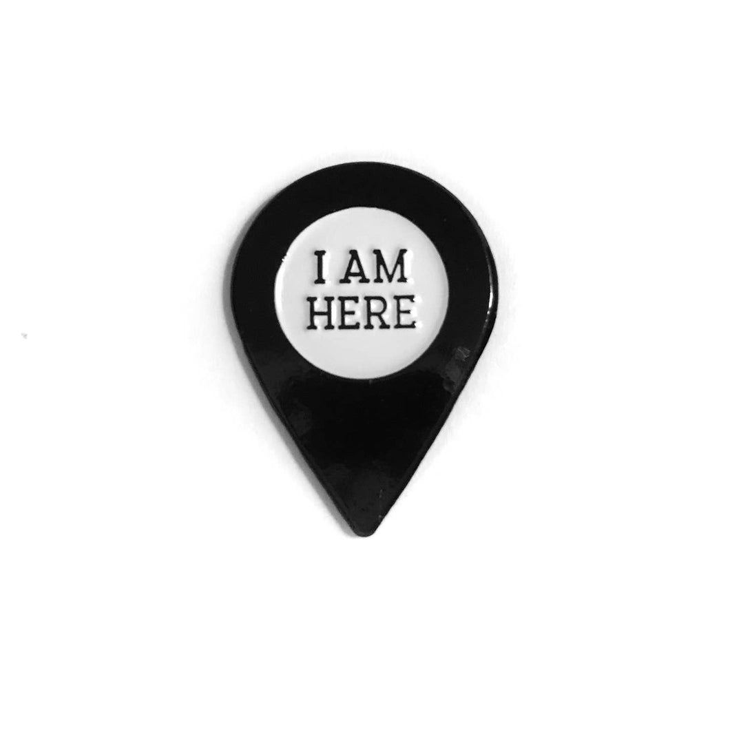 Kelly Renay | I Am Here Location Enamel Pin