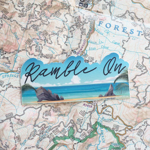 Ramble On Classic Rock Lyrics Nature Sticker