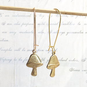 Red Truck Design | Mushroom Earrings Fungi Earrings Toadstool Forest Earrings
