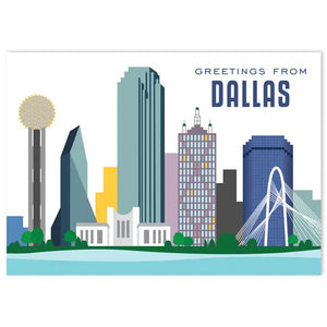 Dallas Skyline Postcard