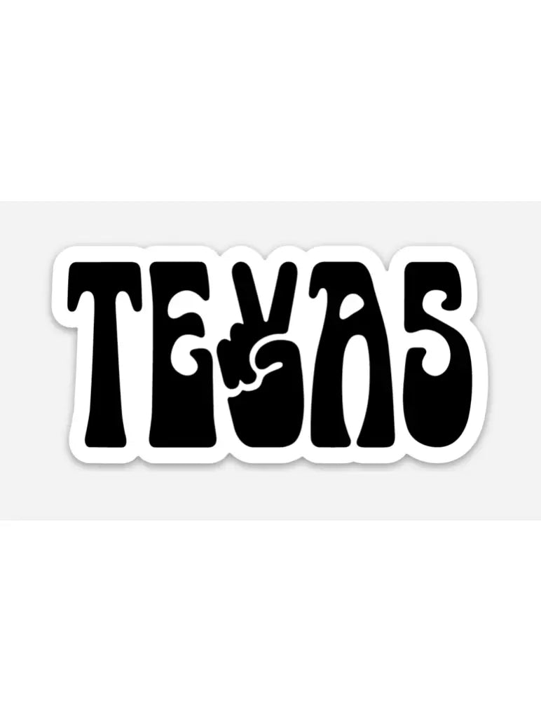Peace Texas Sticker
