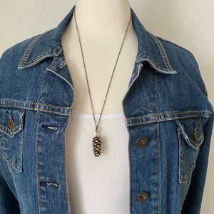Red Truck Designs | Pinecone Charm Necklace Large Rustic Forest Nature 22"