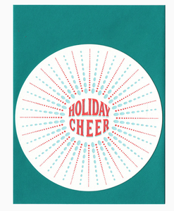 Blackbird Letterpress | Holiday Cheer Circle Card