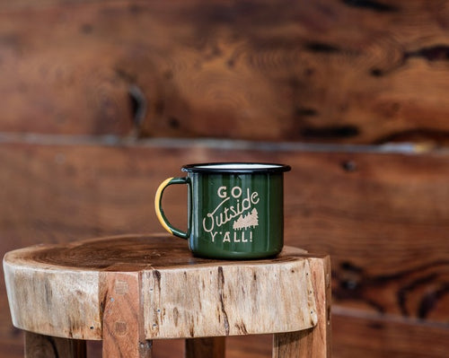 AJ Vagabonds | Go Outside Y'all Enamelware Mug