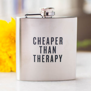 Swag Brewery Cheaper Than Therapy Flask