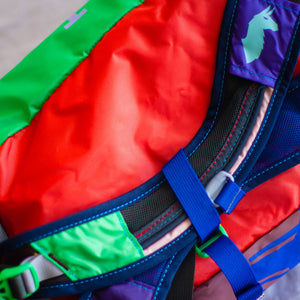  Cotopaxi Luzon 18L backpack in Del Dia colorway perfect for camping and available at AJ Vagabonds in Dallas, Texas
