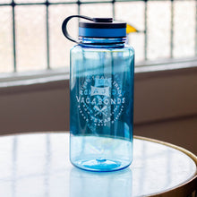 Load image into Gallery viewer, AJ Vagabonds Translucent Twist-off cap water bottle in blue
