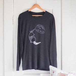 AJ Vagabonds | Support The Locals Armadillo Long Sleeve T-Shirt