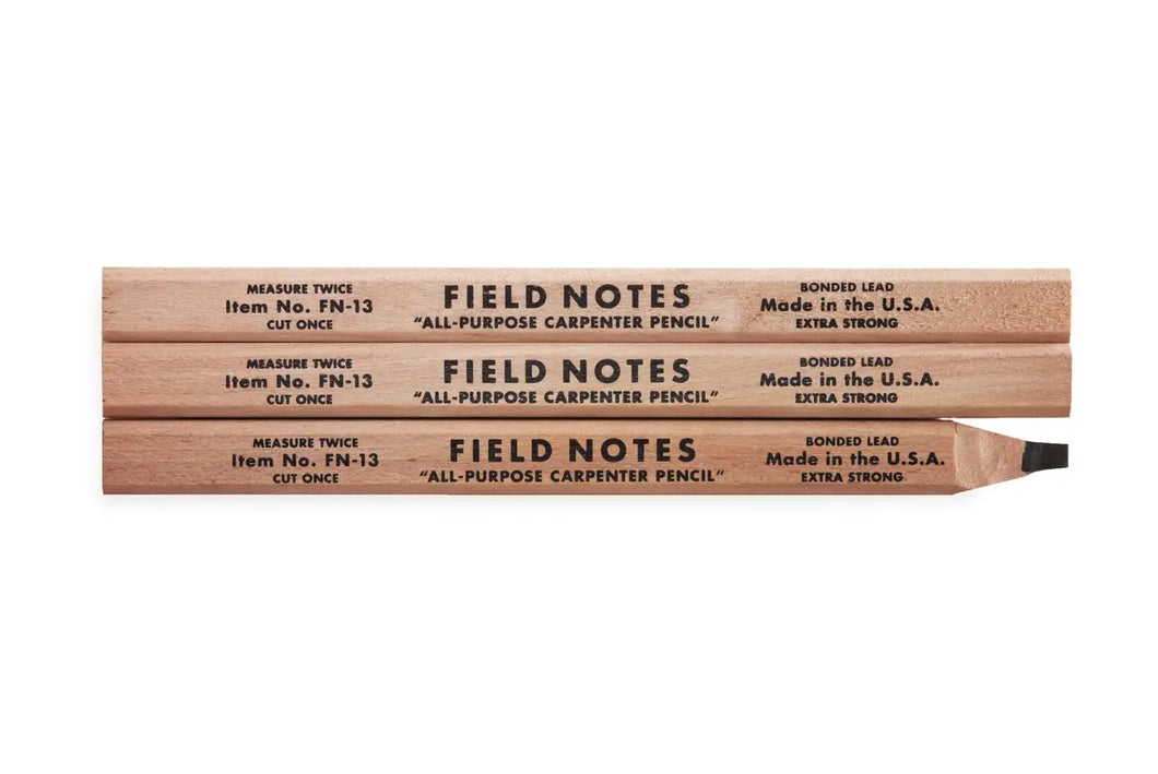 Filed Notes | Carpenter  pencil 3pk