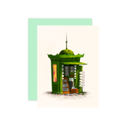 The Little Red House - London Phone Booth Card