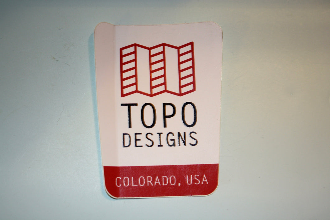 TOPO Designs Clothing | Colorado, USA Sticker