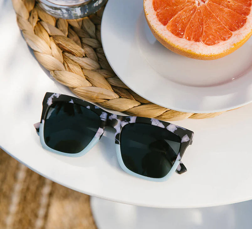 Peepers | Cape May Sun (Black Marble/Mint) Sunglasses