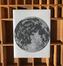 Load image into Gallery viewer, Blackbird Letterpress | Over The Moon Circle Card