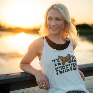 Tumbleweed Texstyles | Texas Forever Monarch Butterfly Racerback Tank Top