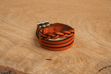 Load image into Gallery viewer, Bexar Goods | Brown Snare Fishtail Cuff