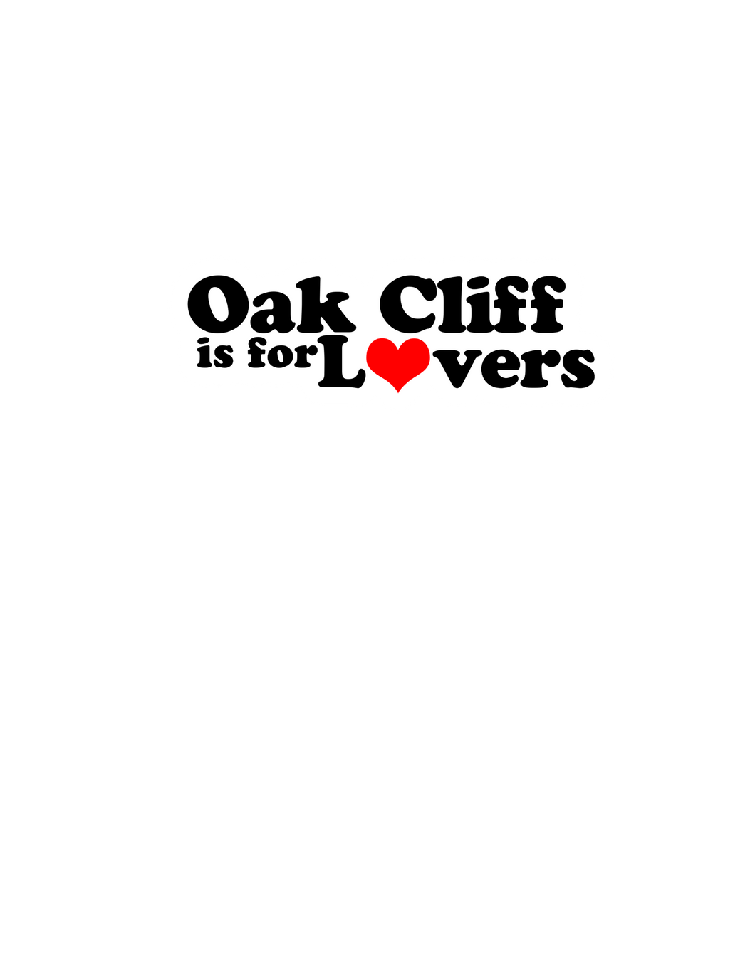 AJ Vagabonds | Oak Cliff is for Lovers Sticker