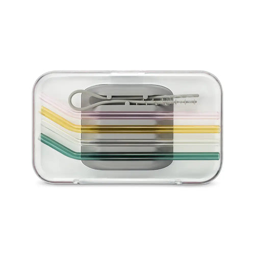 Soma | Multicolored Glass Straw Set