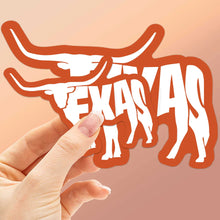 Load image into Gallery viewer, Sentinel Supply | Texas Longhorn Bumper sticker large 5”