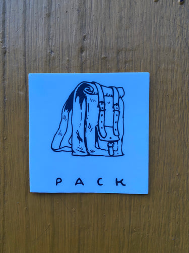 AJ Vagabonds | Back Pack Sticker