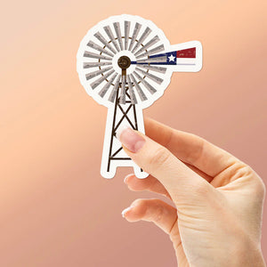 Sentinel Supply | Windmill Texas Flag Sticker