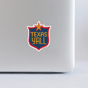 Tumbleweed TexStyles | Texas Y’all Shield Sticker