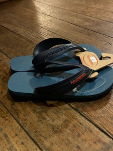 Havaianas | Kids Blue Brazil Logo Sandal