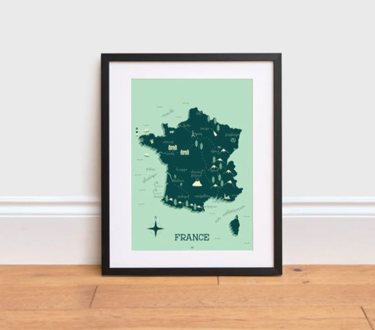 The Creative Toucan / France Map prints
