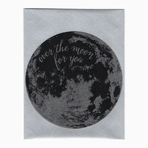 Blackbird Letterpress | Over The Moon Circle Card