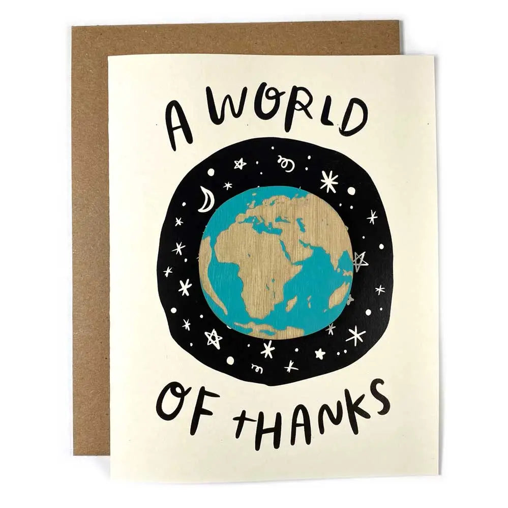 SnowMade A World of Thanks Card