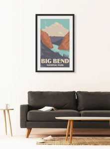 Big Bend Texas Poster National Park Print | Kamin Tersieff