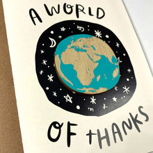Load image into Gallery viewer, SnowMade A World of Thanks Card
