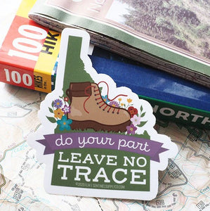 Sentinel Supply | Leave no trace Hiking & Nature Stickers