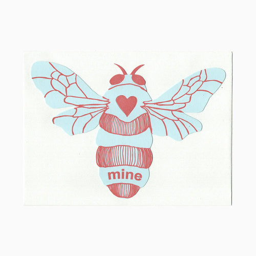Blackbird Letterpress | Bee Mine Gift Card