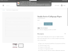 Load image into Gallery viewer, Studio Series | Calligraphy Paper