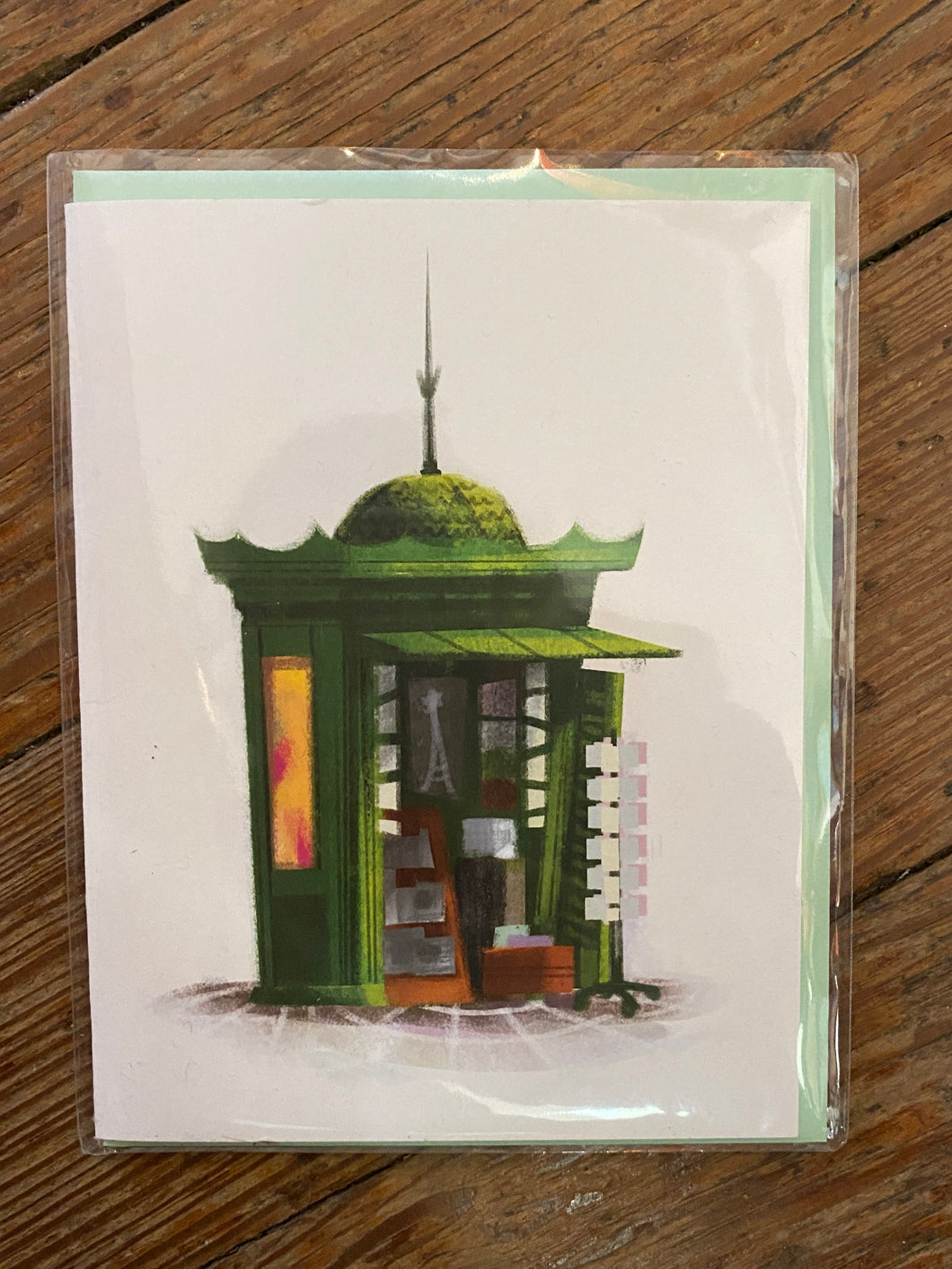 Little Red House | Paris News Stand Card